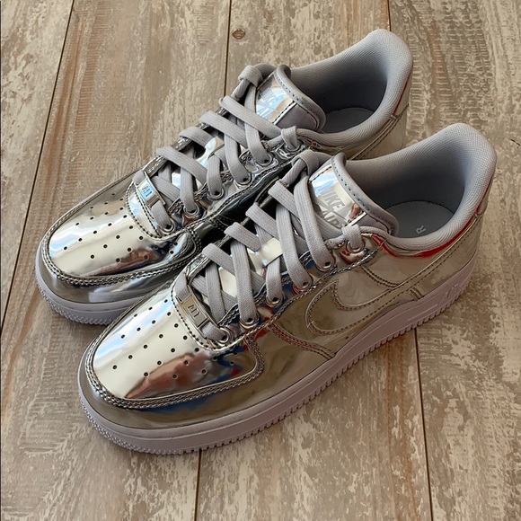 NWT Nike Air Force 1 liquid metal - Picture 5 of 8
